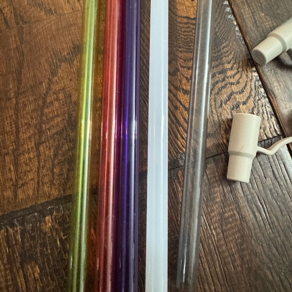 Stanley Red 40 oz Tumbler with Multi-Color Straw and Boot Bundle - Picture 8 of 15